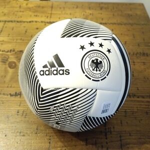 Adidas Germany DFB Soccer Ball Size 5 White Black Striped CD8502 Training Ball